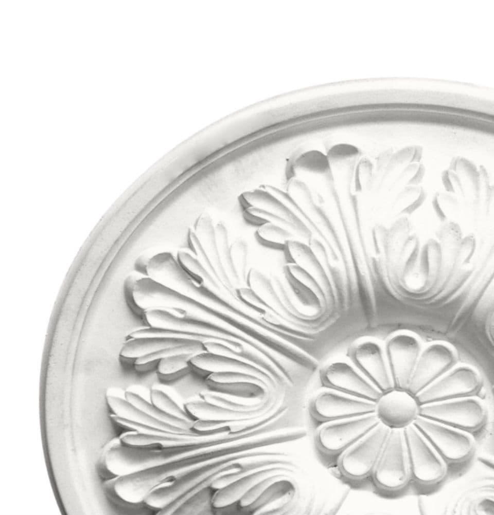 12 inch Small Acanthus Plaster Ceiling Rose 305mm