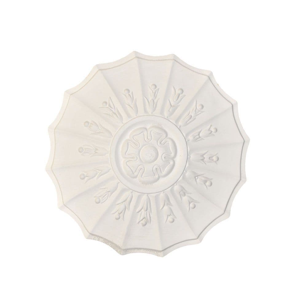 12.5 &#x22; Small Adam Plaster Ceiling Rose 318mm