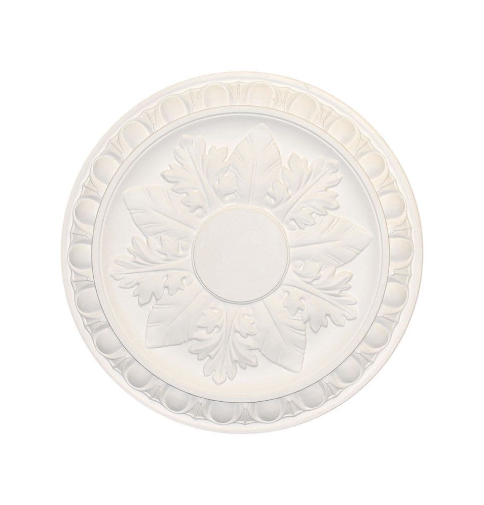 14" Small Egg and Dart Plaster Ceiling Rose 356mm