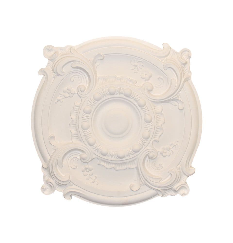 16.5" Rococo Plaster Ceiling Rose 419mm