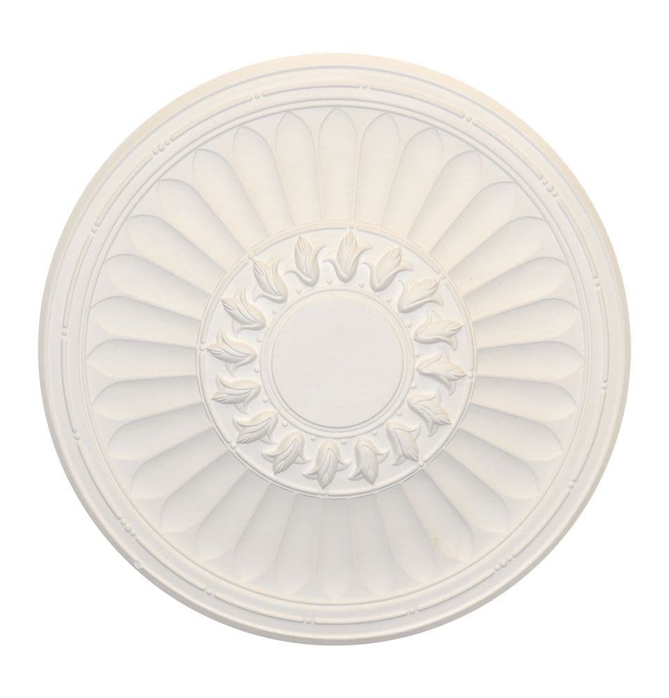 18" Rosebud Plaster Ceiling Rose