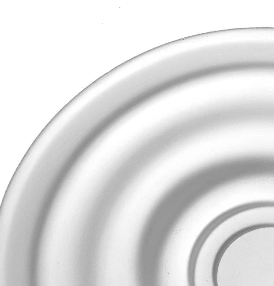 19.5" Plain Ripple Plaster Ceiling Rose 496mm