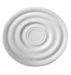 19.5" Plain Ripple Plaster Ceiling Rose 496mm