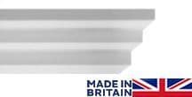3 Step Art Deco Plaster Coving 55mm x 55mm