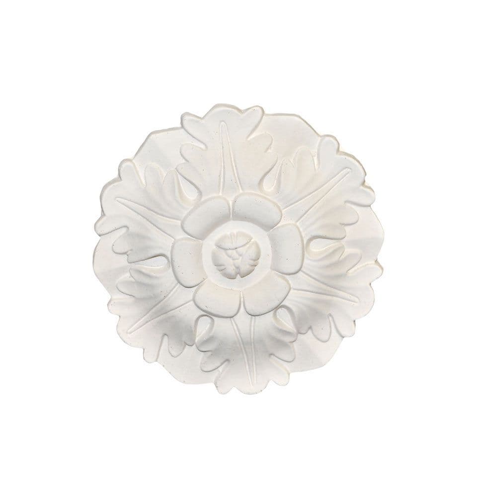 7&#x22; Flower Plaster Ceiling Rose 178mm