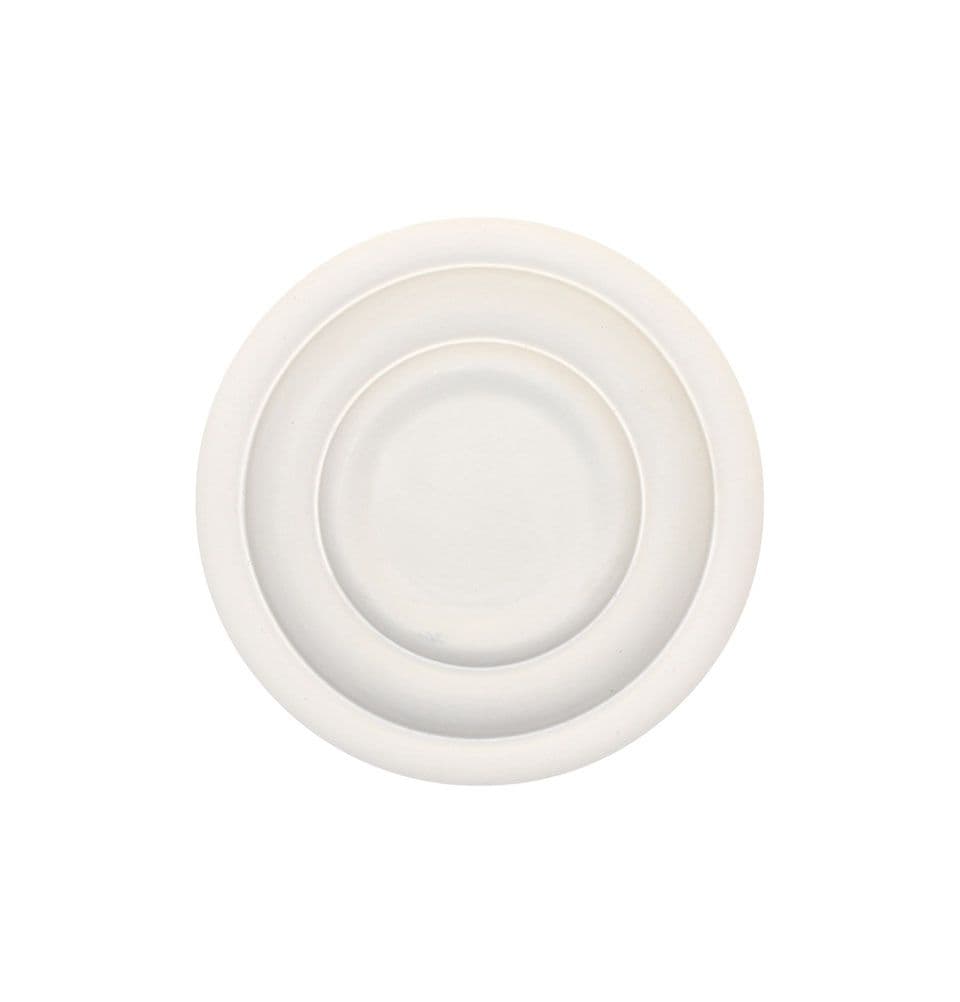 9&#x22; Shallow Plain Plaster Ceiling Rose 229mm