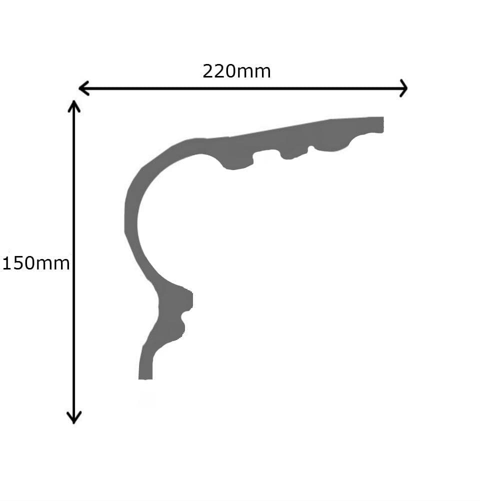 Codyhill Plaster Coving 220mm x 150mm