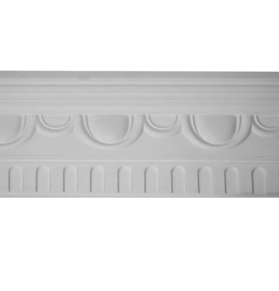 Decorated Dentil Plaster Cornice 65mm x 90mm 24m Pack