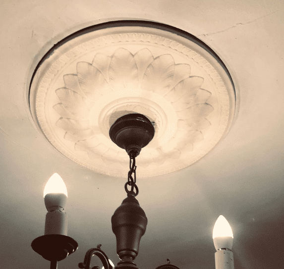 Decorated Sunflower Plaster Ceiling Rose 530mm