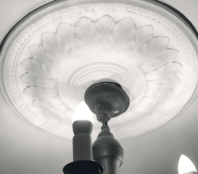 Decorated Sunflower Plaster Ceiling Rose 530mm