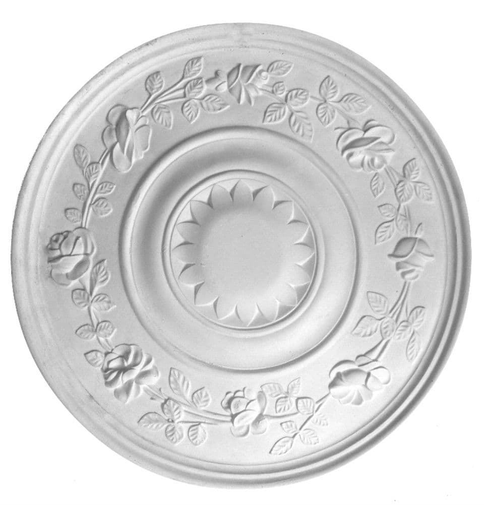 English Rose Plaster Ceiling Rose 420mm