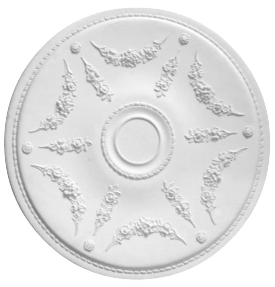 Floral Garland Plaster Ceiling Rose 520mm