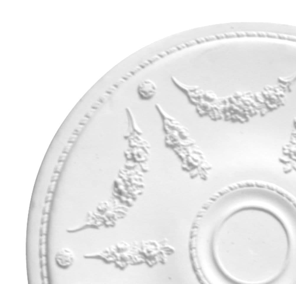 Floral Garland Plaster Ceiling Rose 520mm