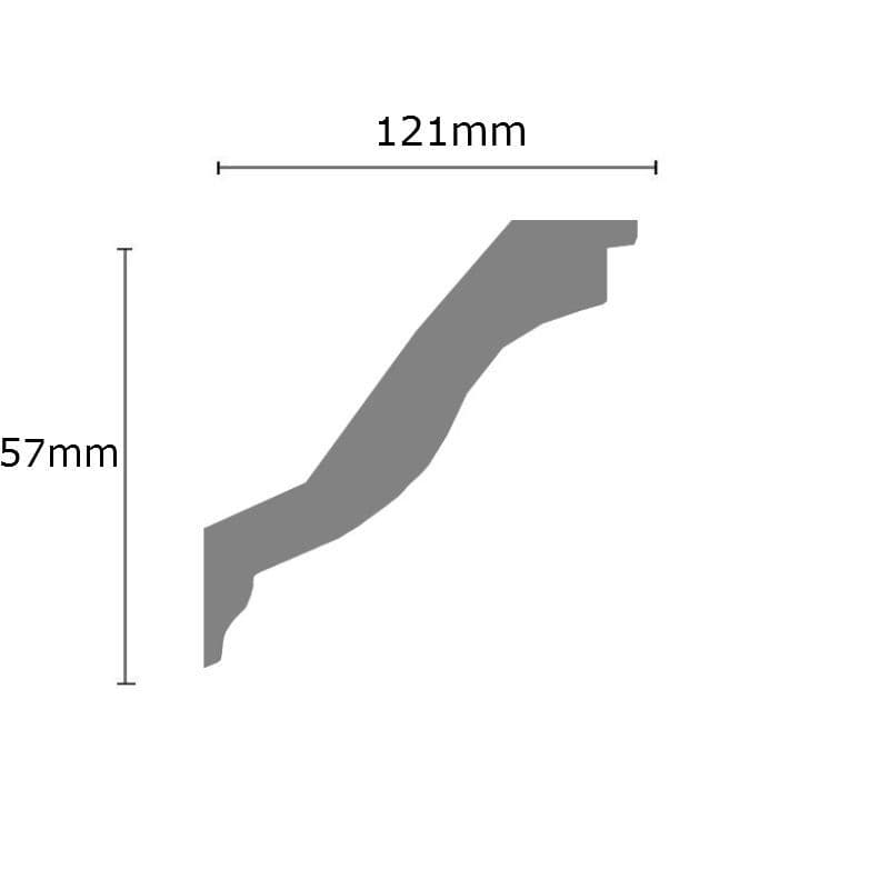 Elsham Plaster Coving 121mm x 57mm
