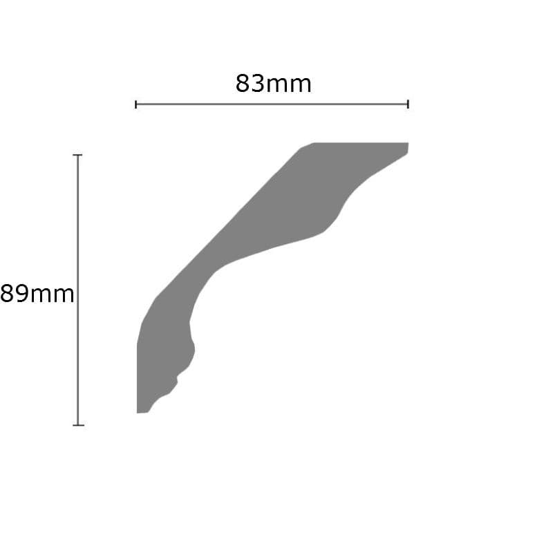 Small Barley Twist Plaster Coving 83mm x 89mm