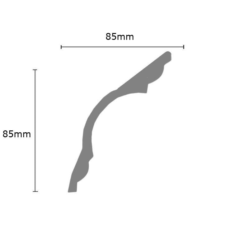 Small Spartan Plaster Coving 85mm x 85mm
