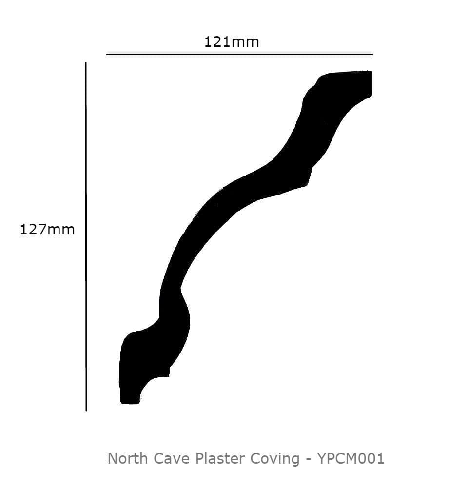 North Cave Plaster Coving 121mm x 127mm