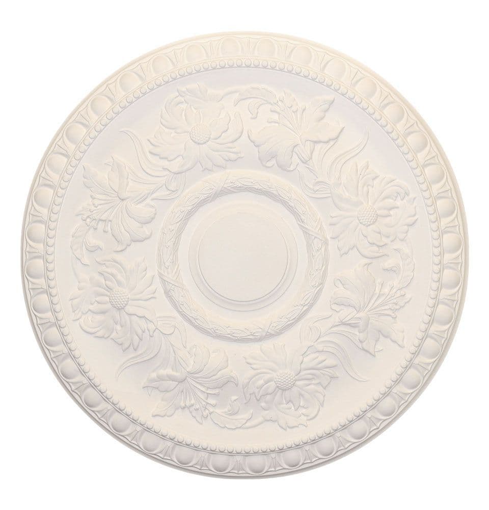 Large Egg and Dart Plaster Ceiling Rose 514mm
