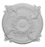 16.5 inch Rococo Plaster Ceiling Rose 419mm