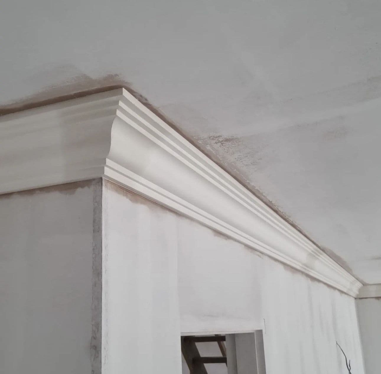 Medium Traditional Ogee Plaster Coving  114mm x 134mm