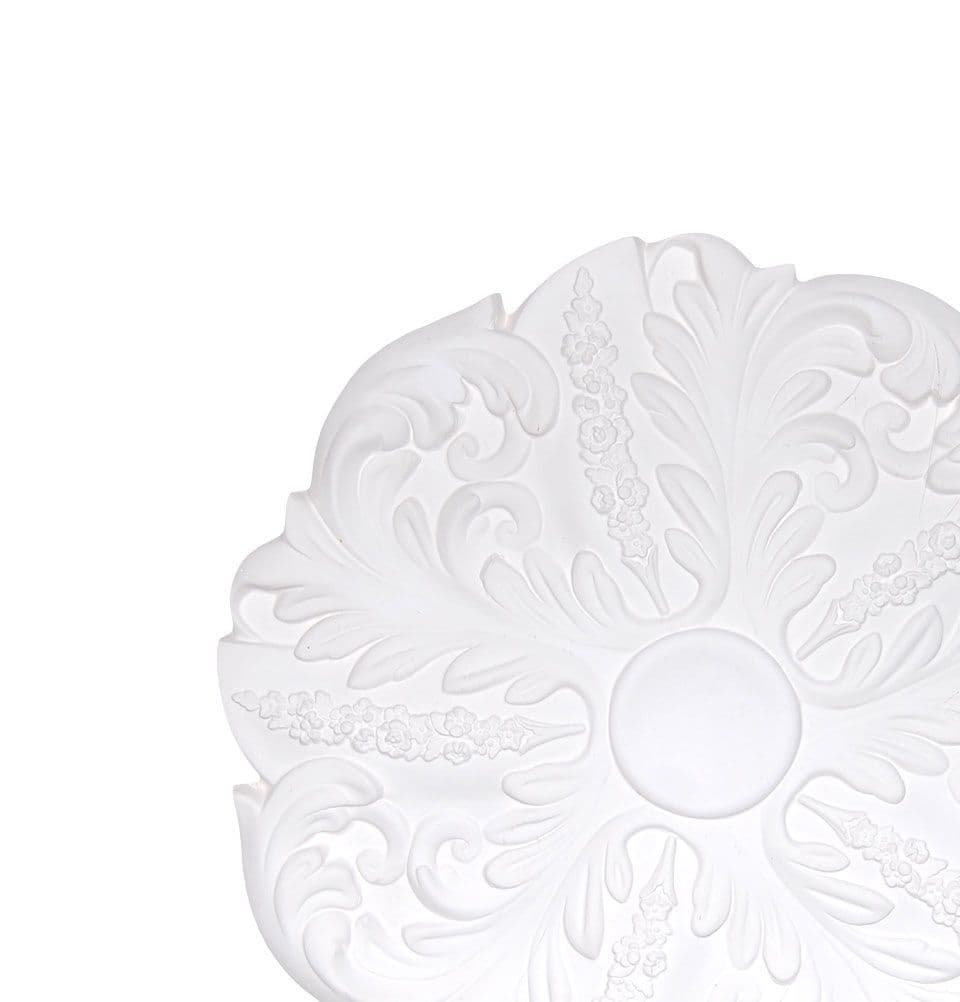 Swelled Leaf Plaster Ceiling Rose 510mm
