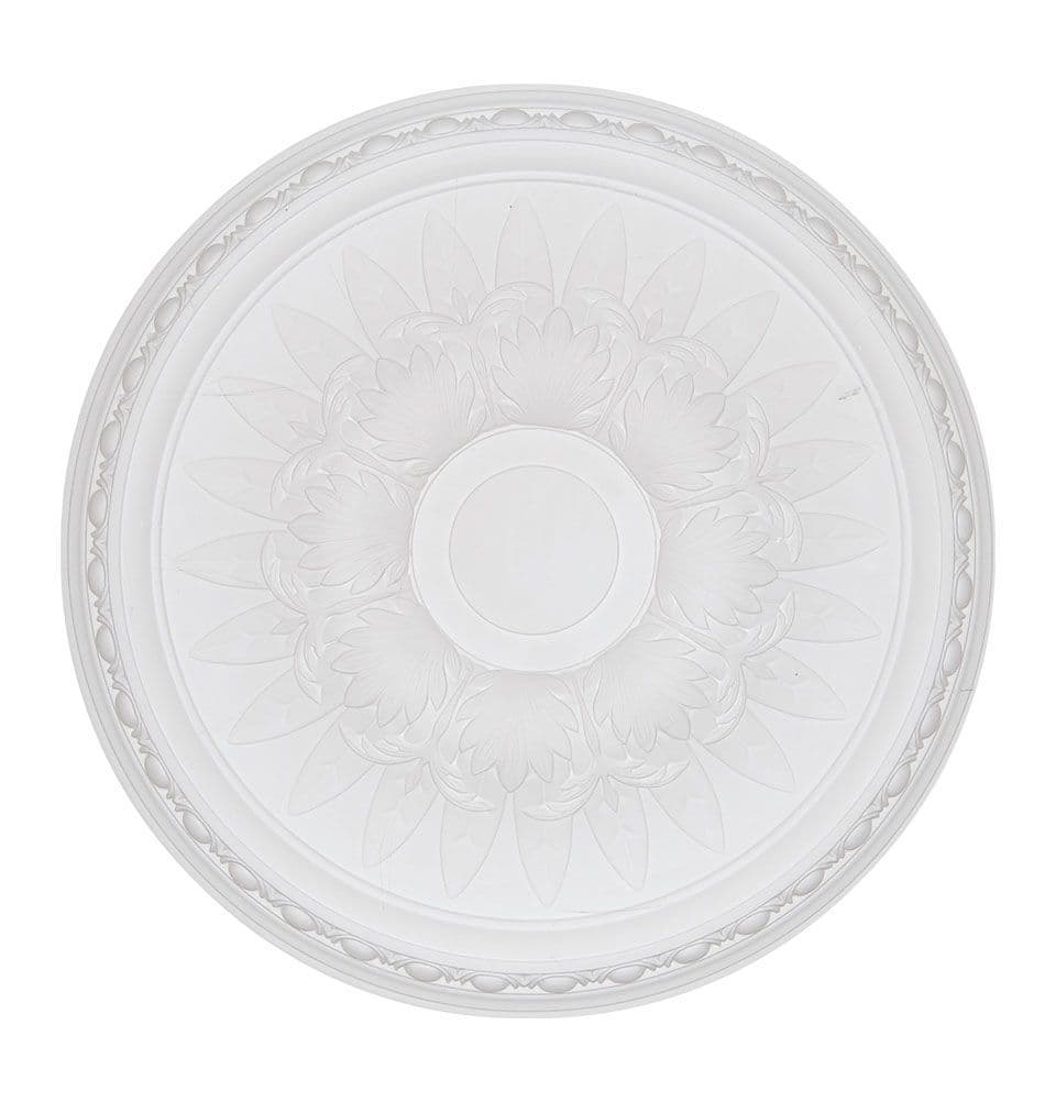 Large Egg and Fern Plaster Ceiling Rose 540mm