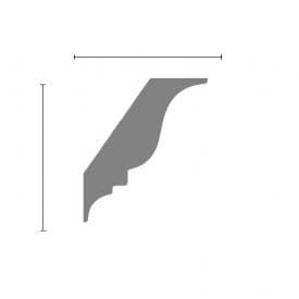 Small Triangle Plaster Coving 85mm x 90mm