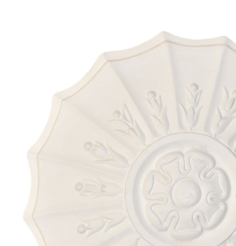 12.5 inch Small Adam Plaster Ceiling Rose 318mm
