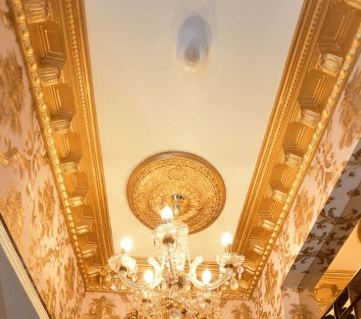 Medium Victorian Ornate Plaster Coving 125mm x 140mm