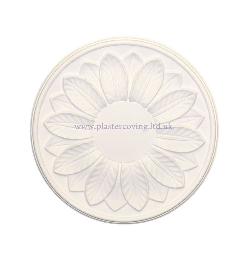 Small Leaf Plaster Ceiling Rose 305mm