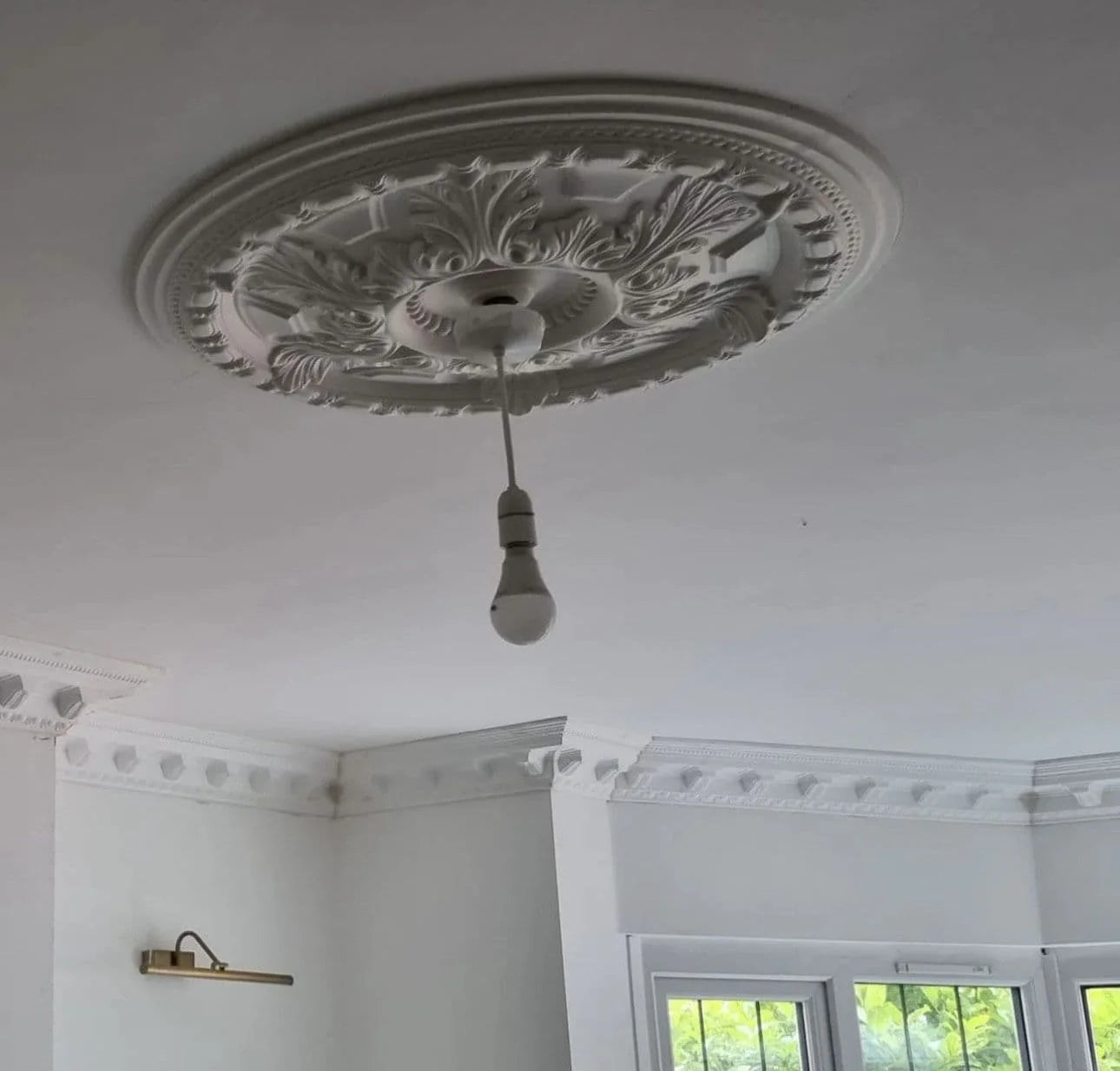 Medium Victorian Ornate Plaster Coving 125mm x 140mm - 24 Pack