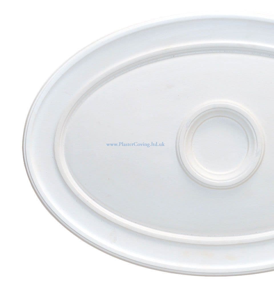 Medium Plain Oval Plaster Ceiling Rose  720mm by 490mm