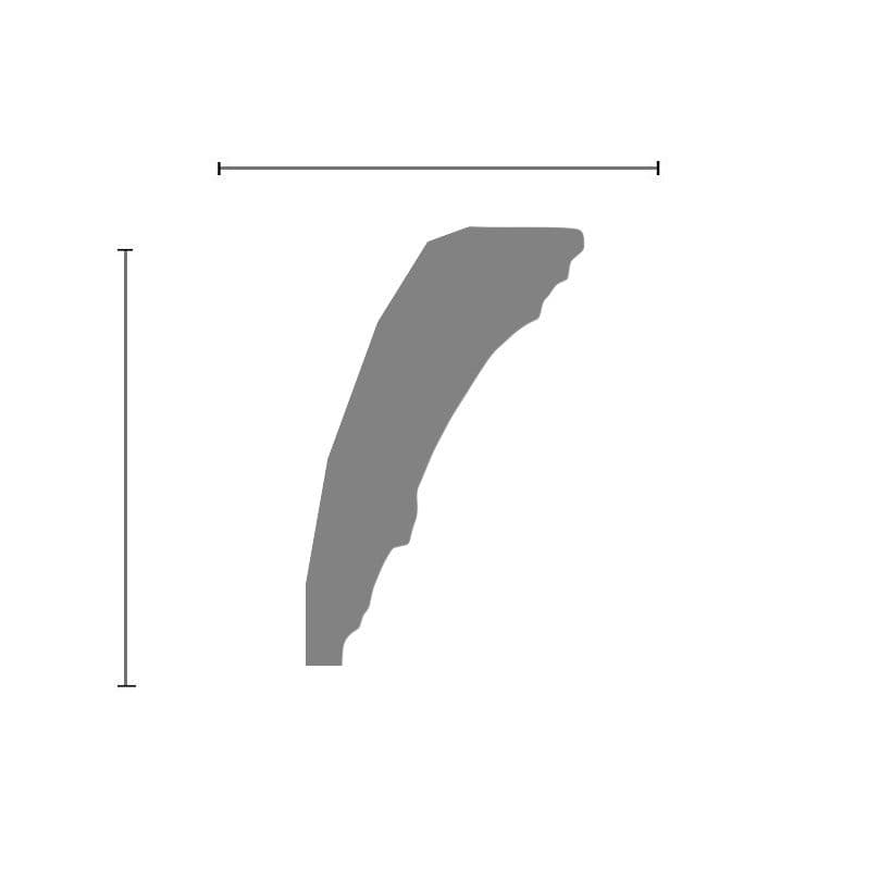Large Swag and Bow Plaster Coving 98mm x 145mm