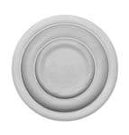 9inch Shallow Plain Plaster Ceiling Rose 229mm