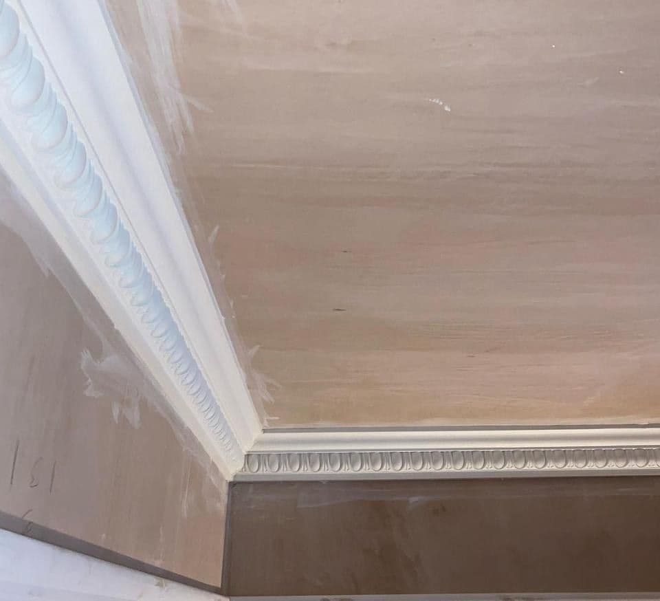 Classic Egg and Dart Plaster Coving 70mm x 90mm