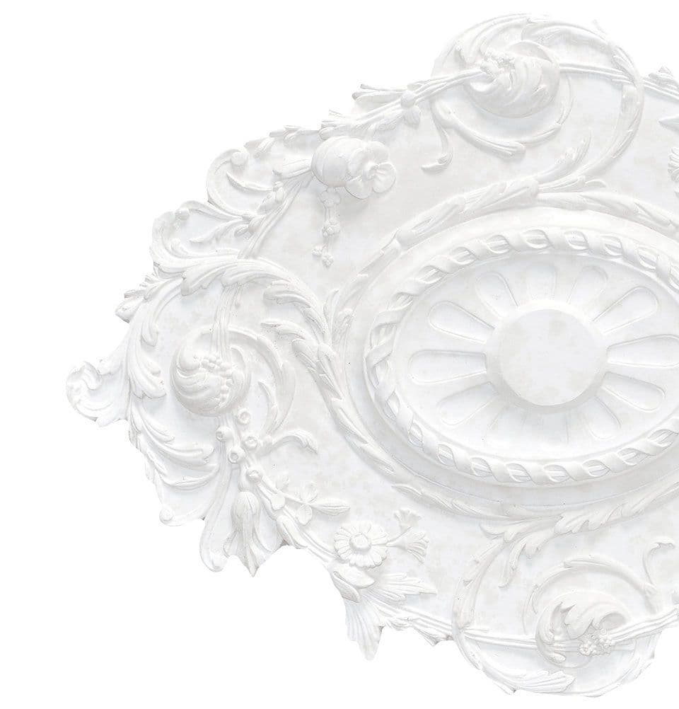 Large Oval Plaster Ceiling Rose 825mm by 590mm