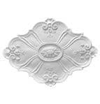 Large Baroque Oval Plaster Ceiling Rose 900mm by 650mm