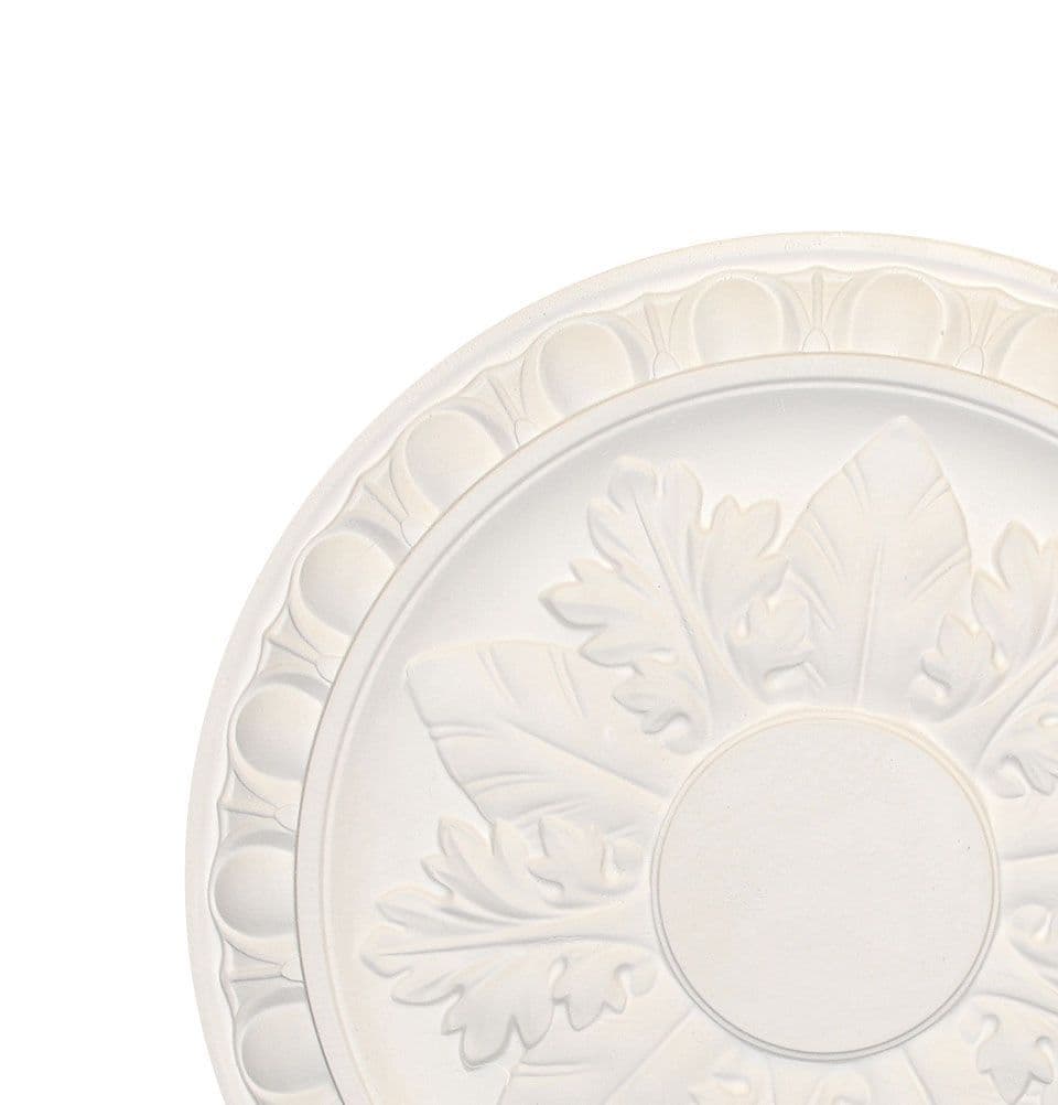 14 inch Small Egg and Dart Plaster Ceiling Rose 356mm