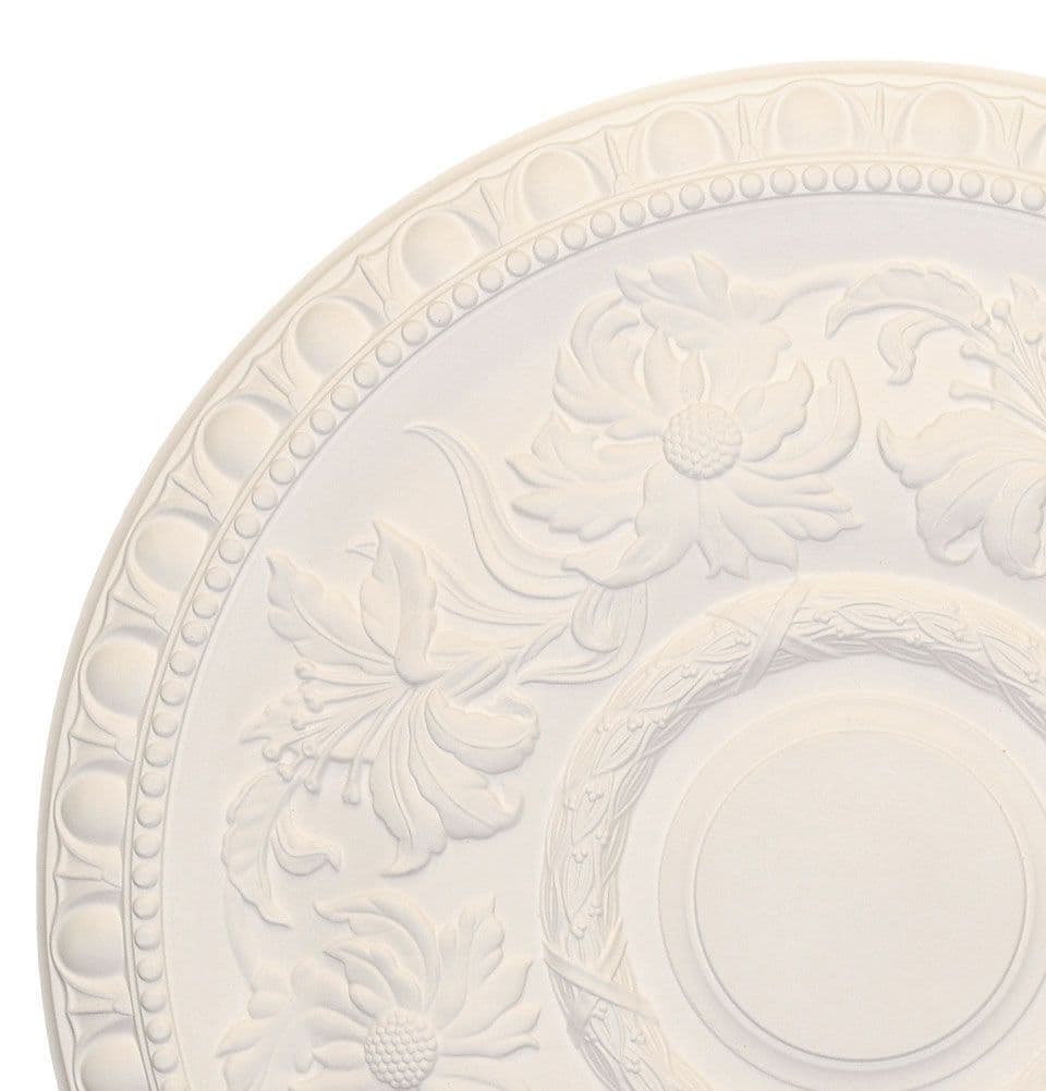 Large Egg and Dart Plaster Ceiling Rose 514mm