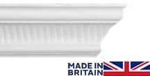 Small Fluted Plaster Coving 67mm x 83mm