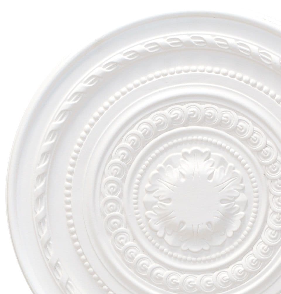 Large Roped Plaster Ceiling Rose 670mm