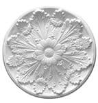 Fanned Leaf Plaster Ceiling Rose 590mm