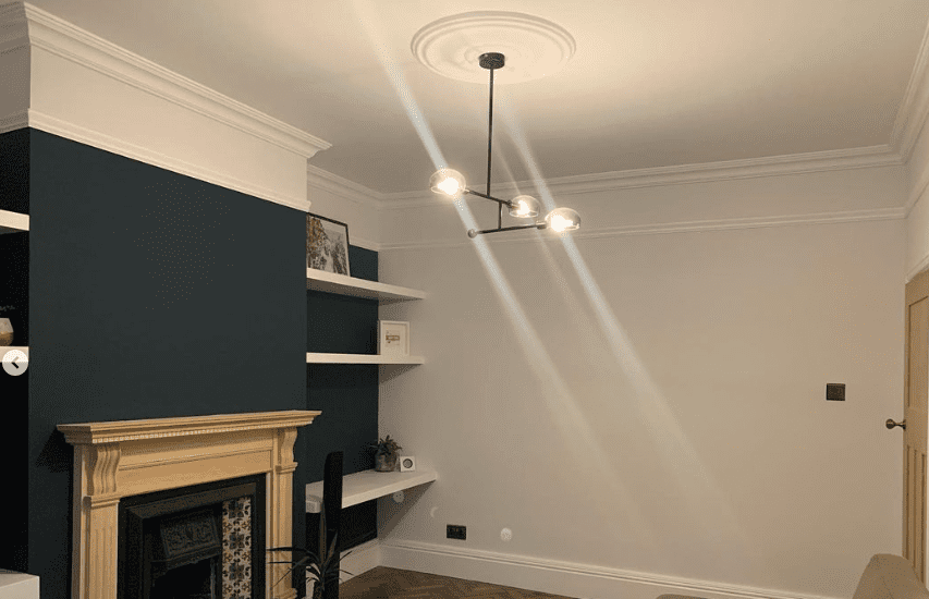 Small Concave Plaster Coving 85mm x 85mm