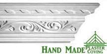 Edwardian Fleur de Lys Plaster Coving 80mm x 110mm