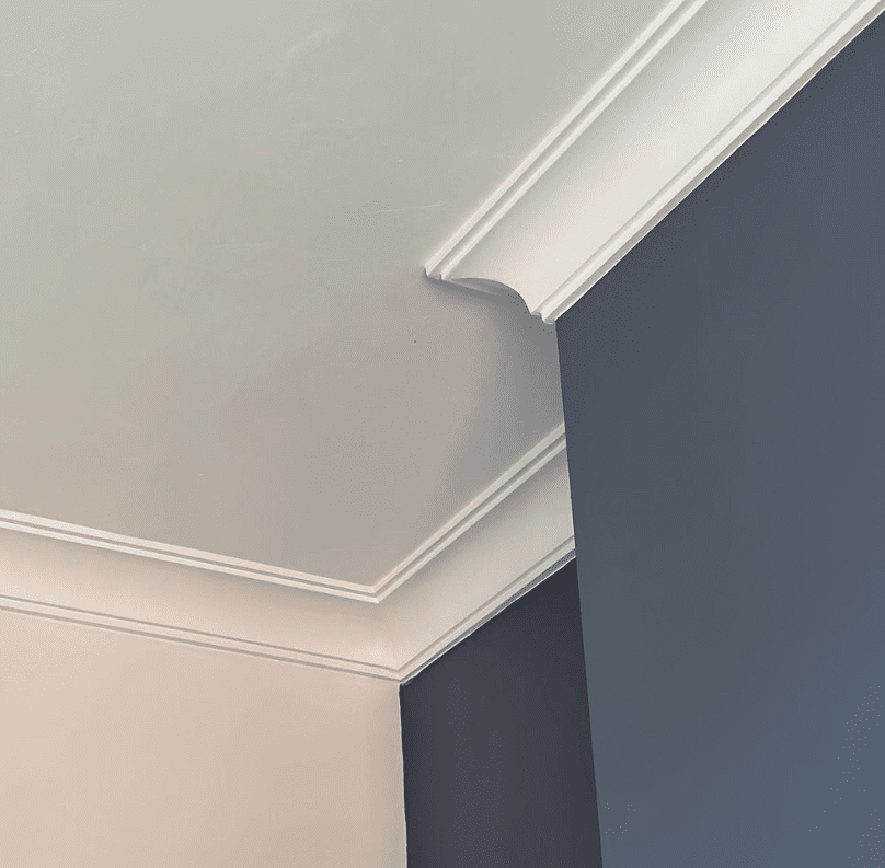 Medium Edwardian Plain Plaster Coving 100mm x 100mm