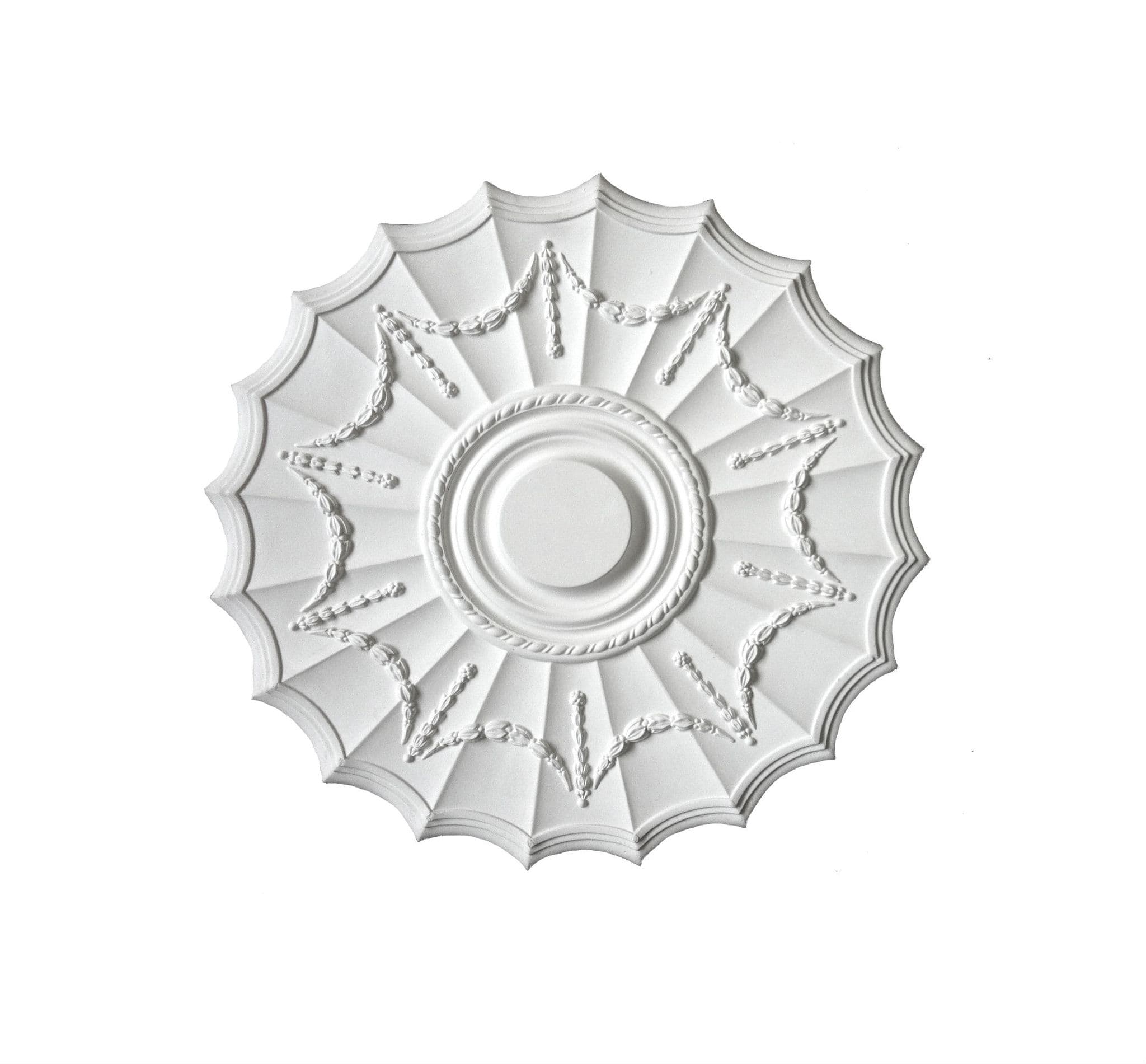 Large Adam Swag Plaster Ceiling Rose - 500mm