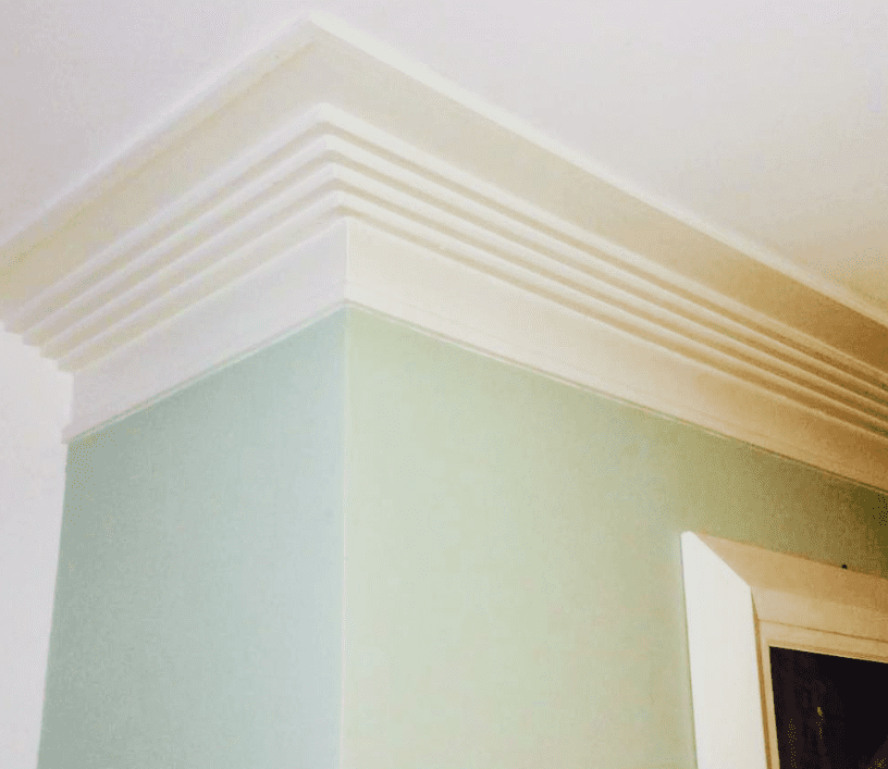 Stepped Art Deco Plaster Coving 58mm x 78mm