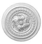 Old Small Bead Plaster Ceiling Rose 430mm