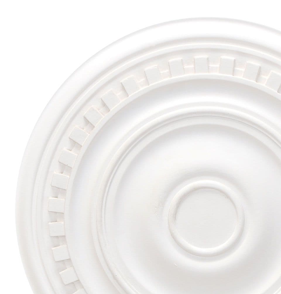 Large Plain Dentil Plaster Ceiling Rose 570mm