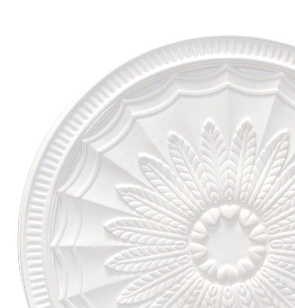 Large Tramline Plaster Ceiling Rose 680mm